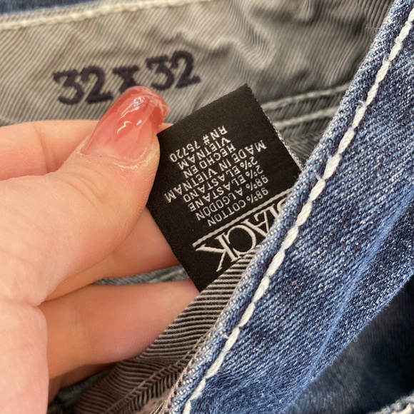 BUCKLE BKE jeans dark wash light stitching size 32 x 32 - Picture 4 of 8